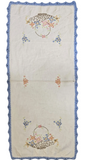 Vintage Basket Cross Stitch Towel