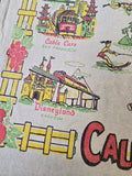 Vintage California Souvenir Tea Towel