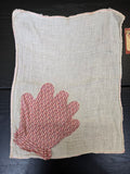 Vintage 40's Hand Towel with Glove Pocket