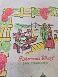 Vintage California Souvenir Tea Towel