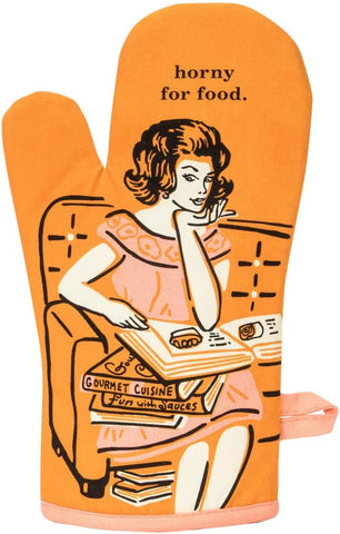 Blue Q - Horny for Food Oven Mitt