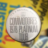 Vintage 1978 Commodores Platinum Tour Button