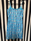 Gently Used Pinup Couture Blue Harlequin Jenny Dress