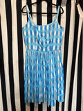 Gently Used Pinup Couture Blue Harlequin Jenny Dress