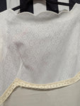 Vintage 60s White Lace Flower Embroidered Dress