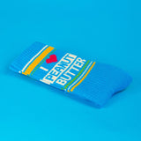 Gumball Poodle " I Love Peanut Butter" Gym Socks