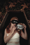 Lively Ghosts - At Rest | Silk Sleep Mask in Black