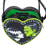 Rock Rebel Shop Bride of Frankenstein Stitch Heart Cross Body