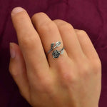 Nina Designs Adjustable Rose Ring