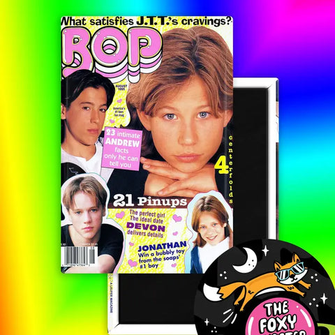 The Foxy Hipster Bop BB 90's Teen Magazine JTT Devon Sawa Andrew Keegan Fridge Magnet