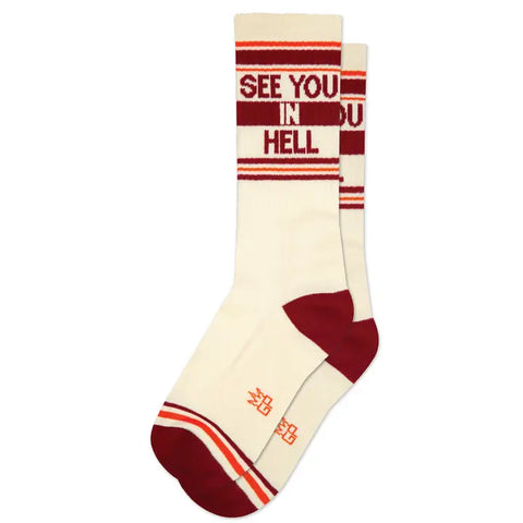 Gumball Poodle "See You in Hell" Gym Socks