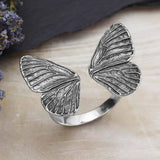 Nina Designs SILVER Adjustable Butterfly Wings Ring