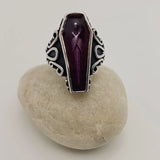 Mio Queena Skull Coffin Stainless Steel Ring