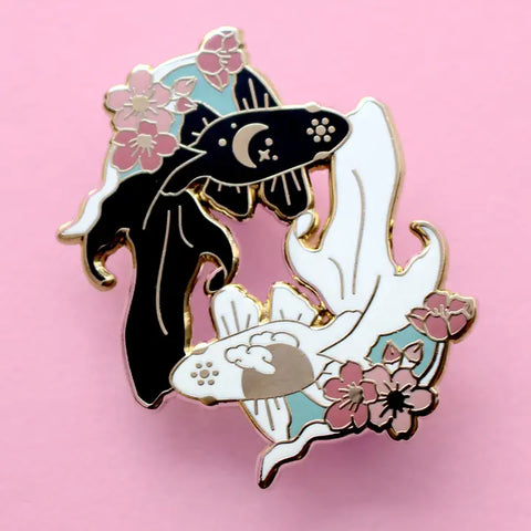 Glitter Punk Fish Enamel Pin