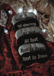 Lively Ghosts - Rest in Peace | Silk Sleep Mask in Black