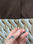 Vintage Volup 60s Brown Polyester Dress