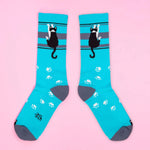 Gumball Poodle Blue Hanging Tuxedo Cat Gym Socks