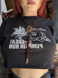 Unforgiven Ornate Gold Red & Black Leather Bolo Tie