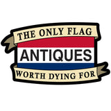 Defensive Wounds Antiques Flag Sticker