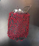 Vintage 20's Red Hand-Beaded Bag