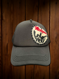 Reds Vintage Black Patch Hat - Michigan I love you