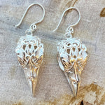 Coco Loco Silver Raven Earrings