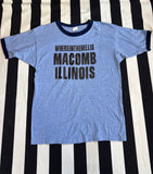 NotTooShabby Vintage Malcom Illinois Blue Ringer Tshirt