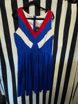 Gently Used Pinup Couture Red, White, Blue Dress