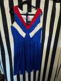 Gently Used Pinup Couture Red, White, Blue Dress