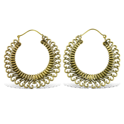Coco Loco Brass Guardian Hoops