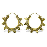 Coco Loco Brass Bindi Hoops