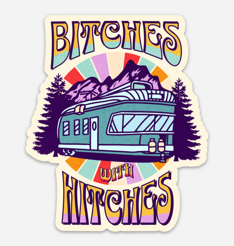 Unforgiven Bitches with Hitches Sticker