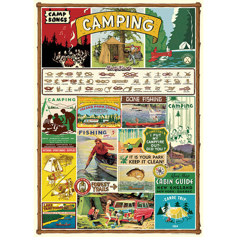 Cavallini Paper Co Camping Wrap Poster