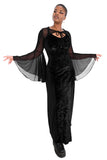 Foxblood Mesh Mega Bell Sleeve Bolero