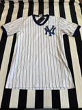 Vintage New York Yankees V-Neck Baseball Ringer Tee