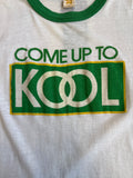 Vintage 70s KOOL Green Ringer Tshirt