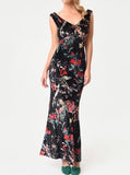 Maggie Nolia UV Velvet Floral Gown