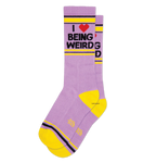 Gumball Poodle "I Love Being Weird" Gym Sock