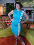 Vintage Blue Casi Sleeveless Dress