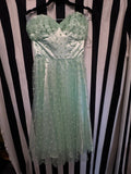 Anita Cruz Unique Vintage Mint Polka Dot Dress