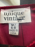 Anita Moore UV Burgundy Velvet Dress