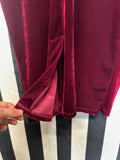 Anita Moore UV Burgundy Velvet Dress