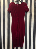 Anita Moore UV Burgundy Velvet Dress