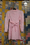 Vintage 1970s Baby Pink Button-Front Mini Dress