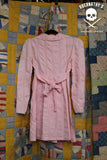 Vintage 1970s Baby Pink Button-Front Mini Dress