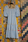 Vintage Jody T of California Sky Blue Prairie Dress