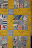 Vintage 1940's Yellow AS IS Quilt