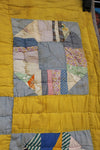 Vintage 1940's Yellow AS IS Quilt