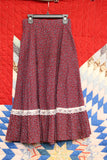 Vintage 1970s Gunne Sax red skirt