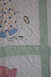 Vintage 1950's Sunbonnet Sue Quilt